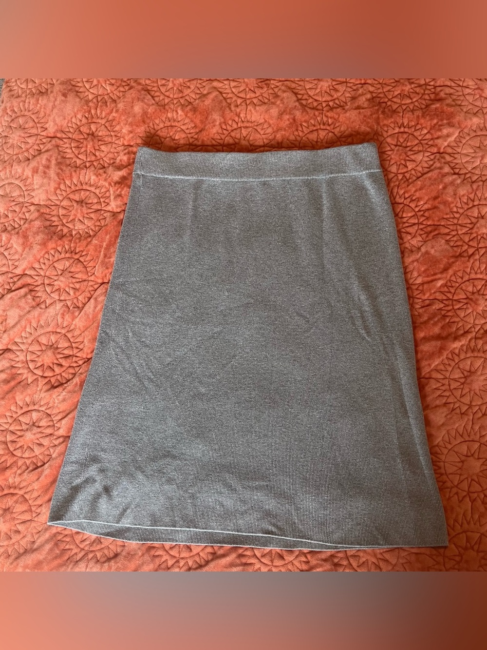 Banana Republic Heather Gray Knit Pencil Skirt